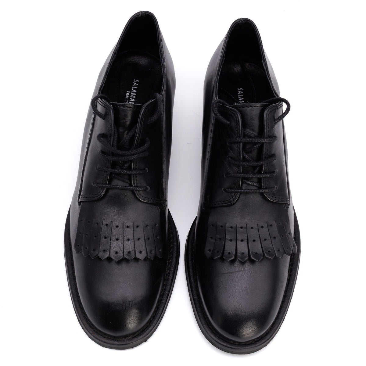 Leather Kiltie Fringe Oxfords - SALAMANDER - MISHMASH