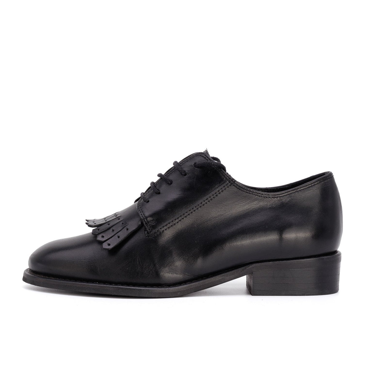 Leather Kiltie Fringe Oxfords - SALAMANDER - MISHMASH