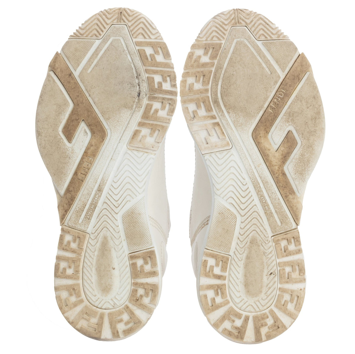 Leather Sneakers - FENDI FLOW - MISHMASH