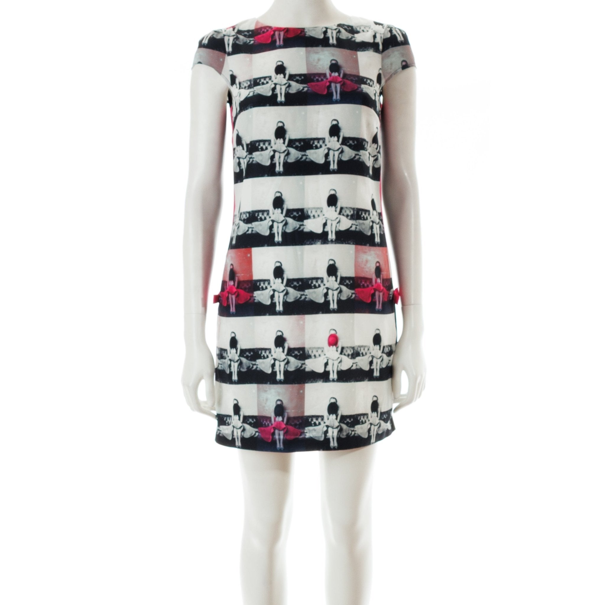 ted baker dresses black and white Preloved Regenerative-fabric Bursting with new season Color:FUCHSIA PINK JADED LONDON Enya Backless
