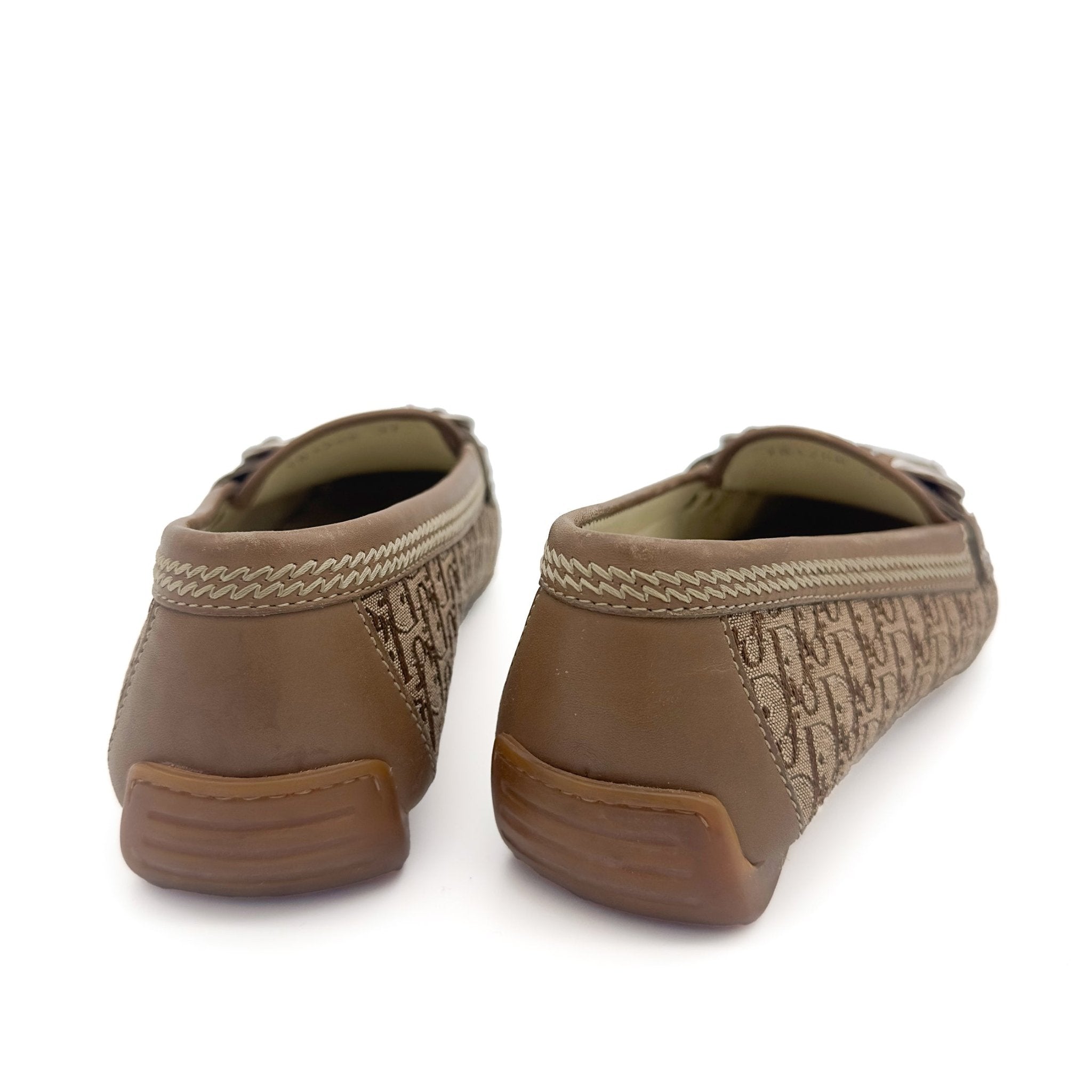 Monogram Flat Loafers - Christian Dior - MISHMASH