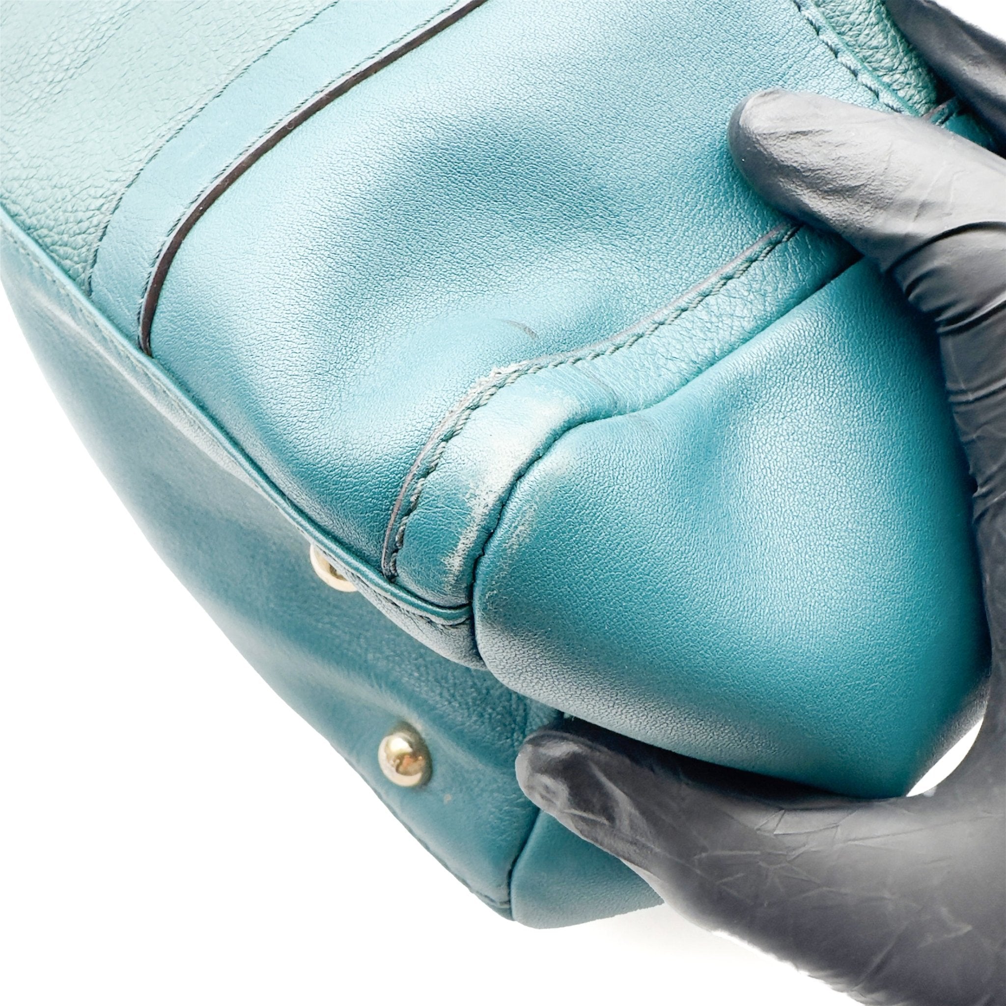 Monogram Leather Locked Tote Bag - CAROLINA HERRERA - MISHMASH