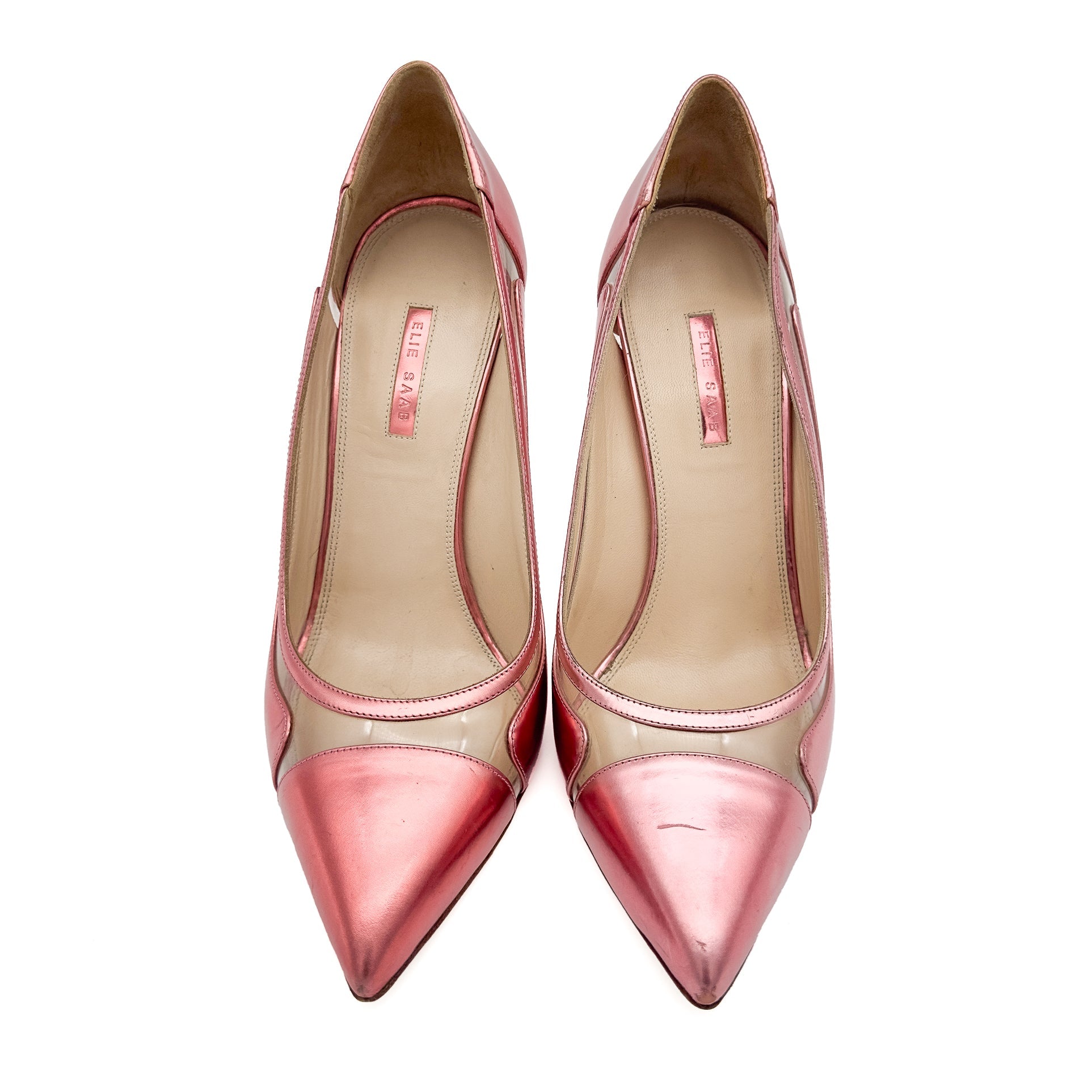 Rose Metallic Pumps - ELIE SAAB - MISHMASH