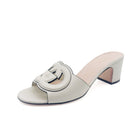 Slide Sandals With Interlocking G - Gucci - MISHMASH