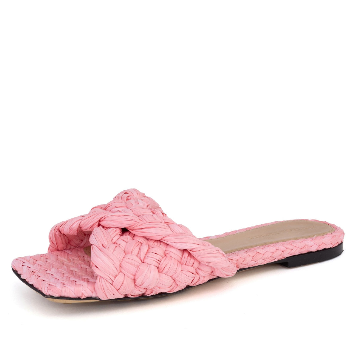 Stretch Raffia Flat Mules - BOTTEGA VENETA - MISHMASH