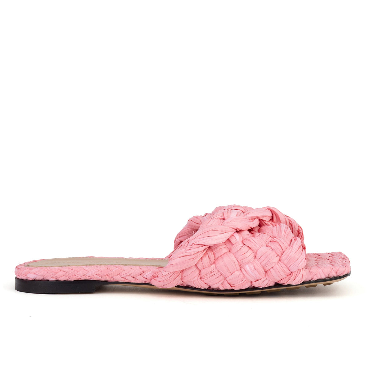 Stretch Raffia Flat Mules - BOTTEGA VENETA - MISHMASH