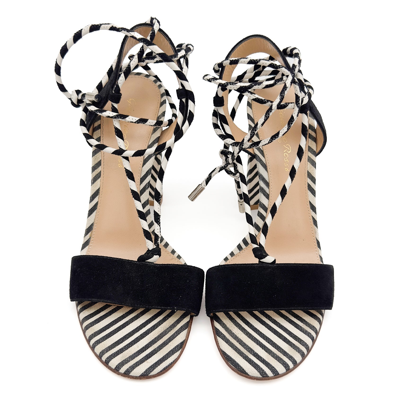 Striped Strappy Sandal - Gianvitto Rossi - MISHMASH