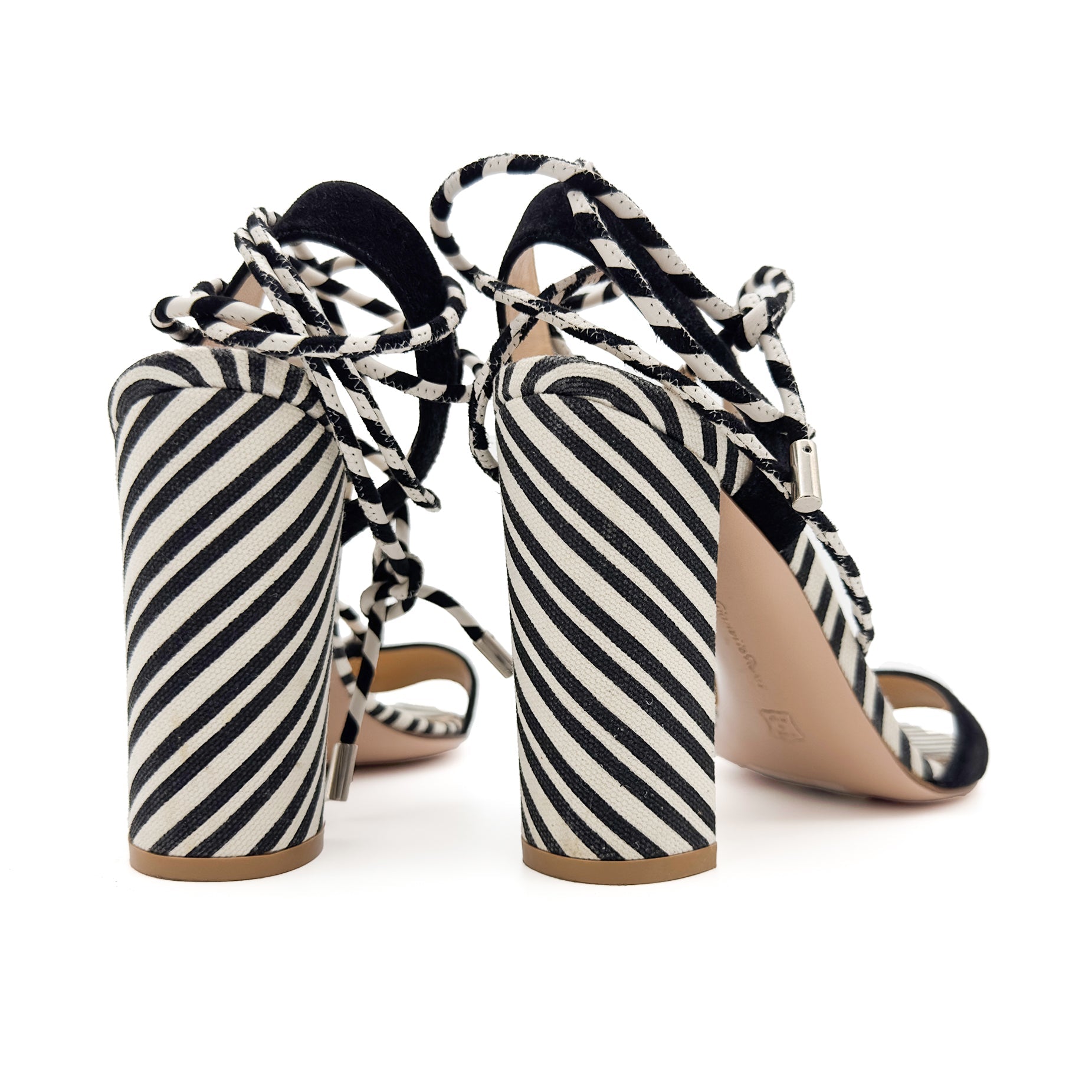 Striped Strappy Sandal - Gianvitto Rossi - MISHMASH