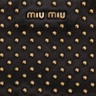 Studded Leather Zipper - MIU MIU - MISHMASH