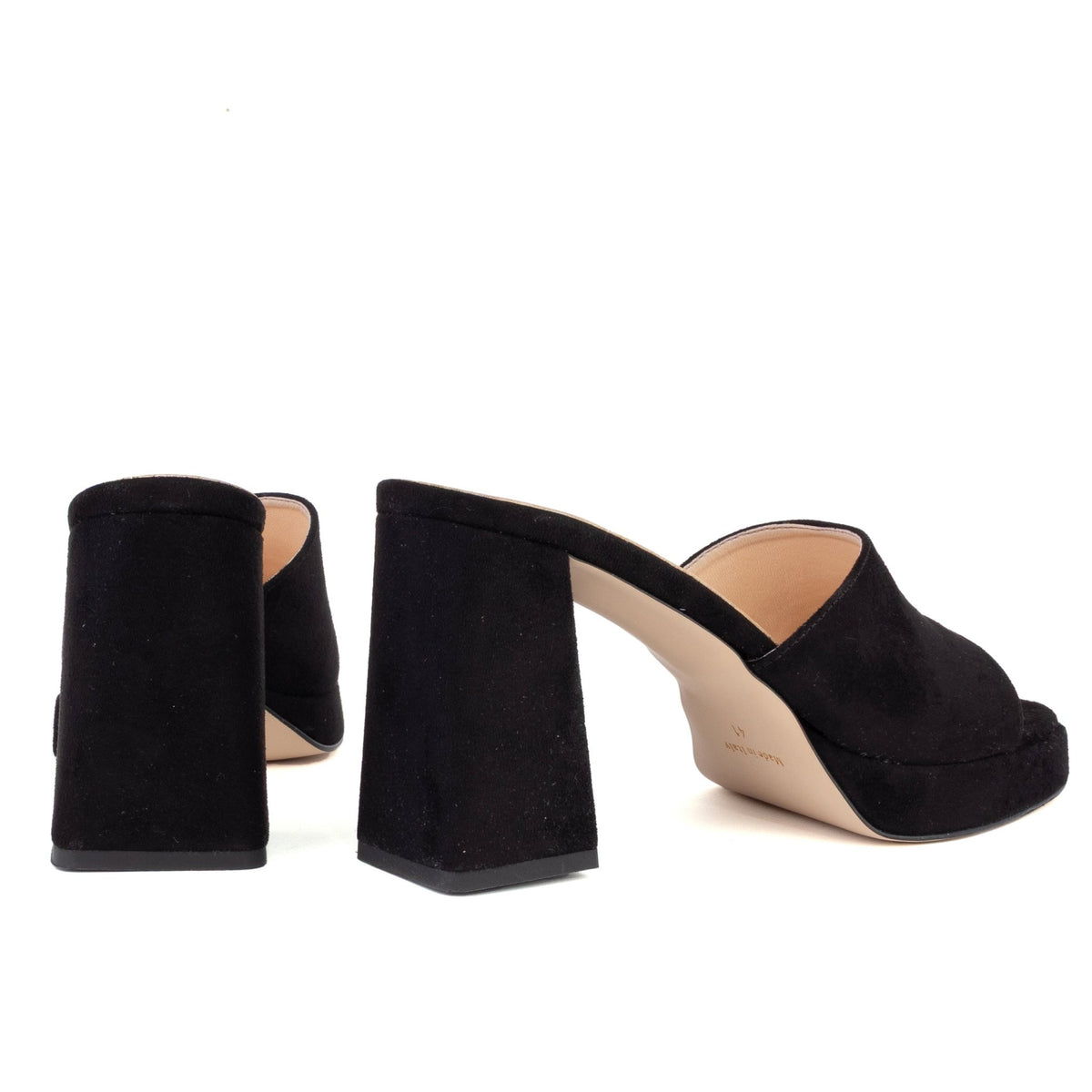 Suede Block-Heel - PREGUNTA - MISHMASH