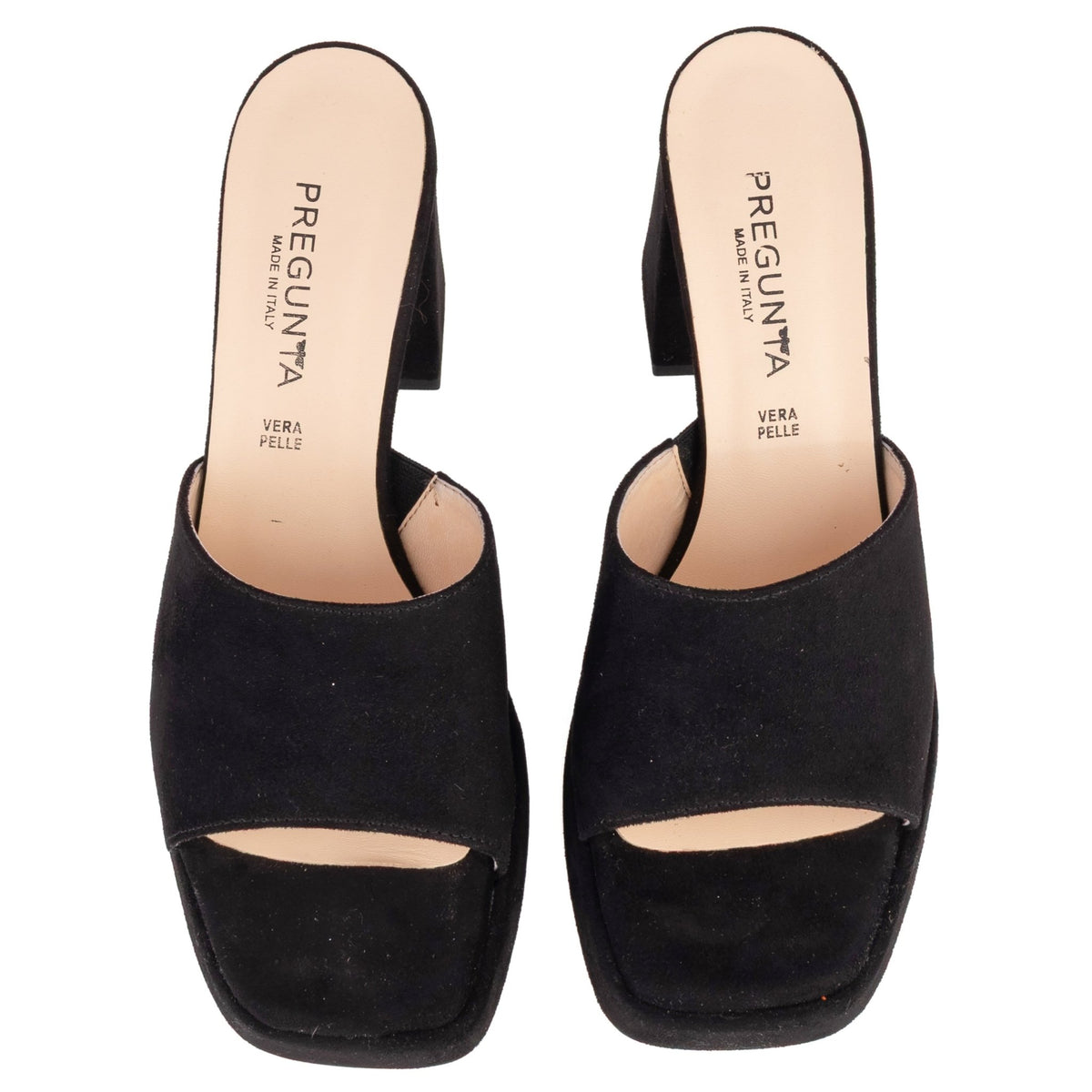 Suede Block-Heel - PREGUNTA - MISHMASH