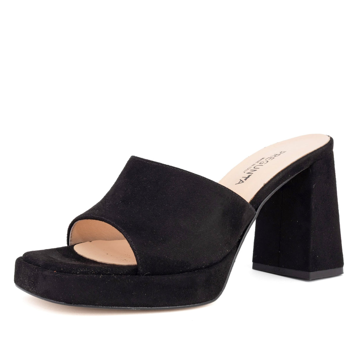 Suede Block-Heel - PREGUNTA - MISHMASH