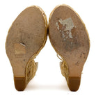 Suede Wedge Sandals - Gucci - MISHMASH