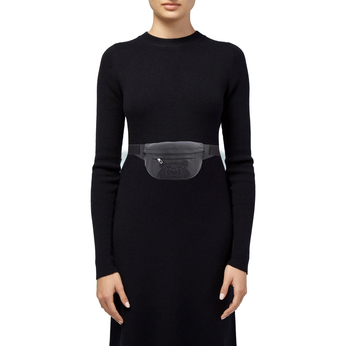 Tiger Embroidered Leather - KENZO - MISHMASH