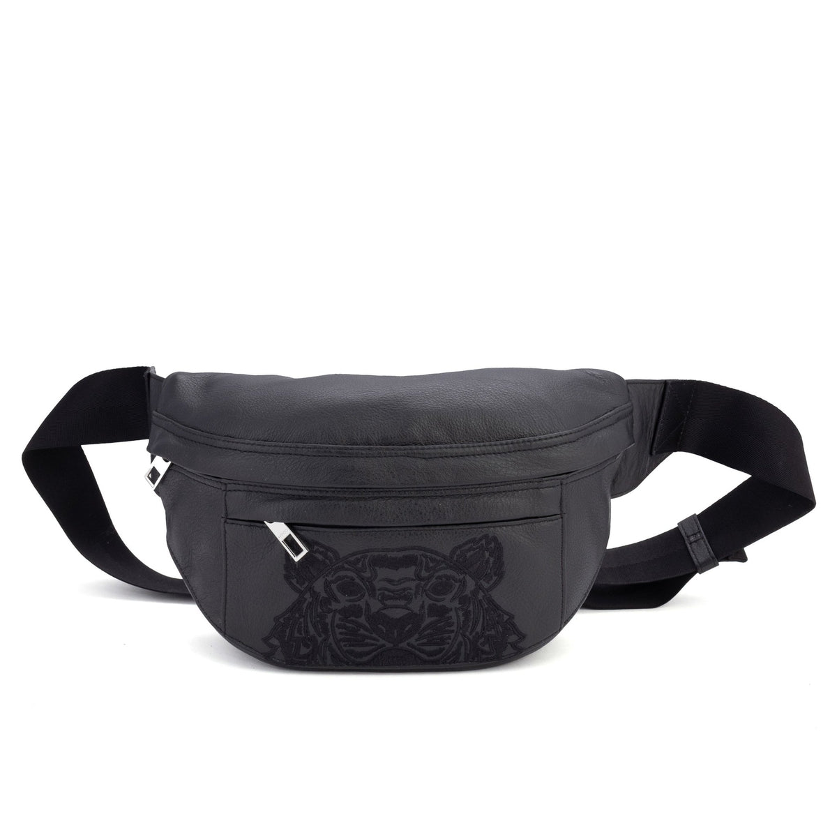 Tiger Embroidered Leather - KENZO - MISHMASH