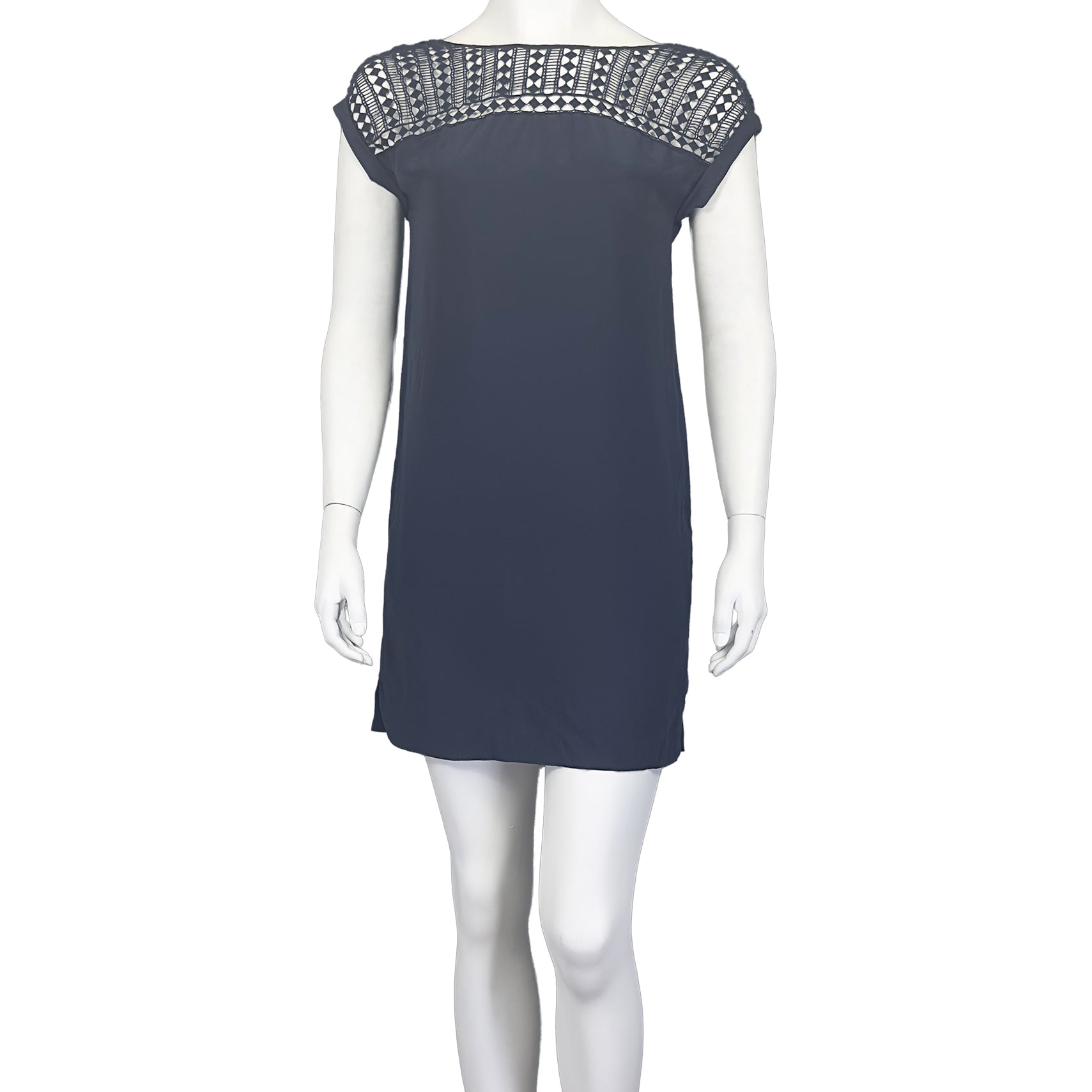 sachin and babi light blue dress Massimo Dutti + Midi Dress with Asymmetric Hem main image 0