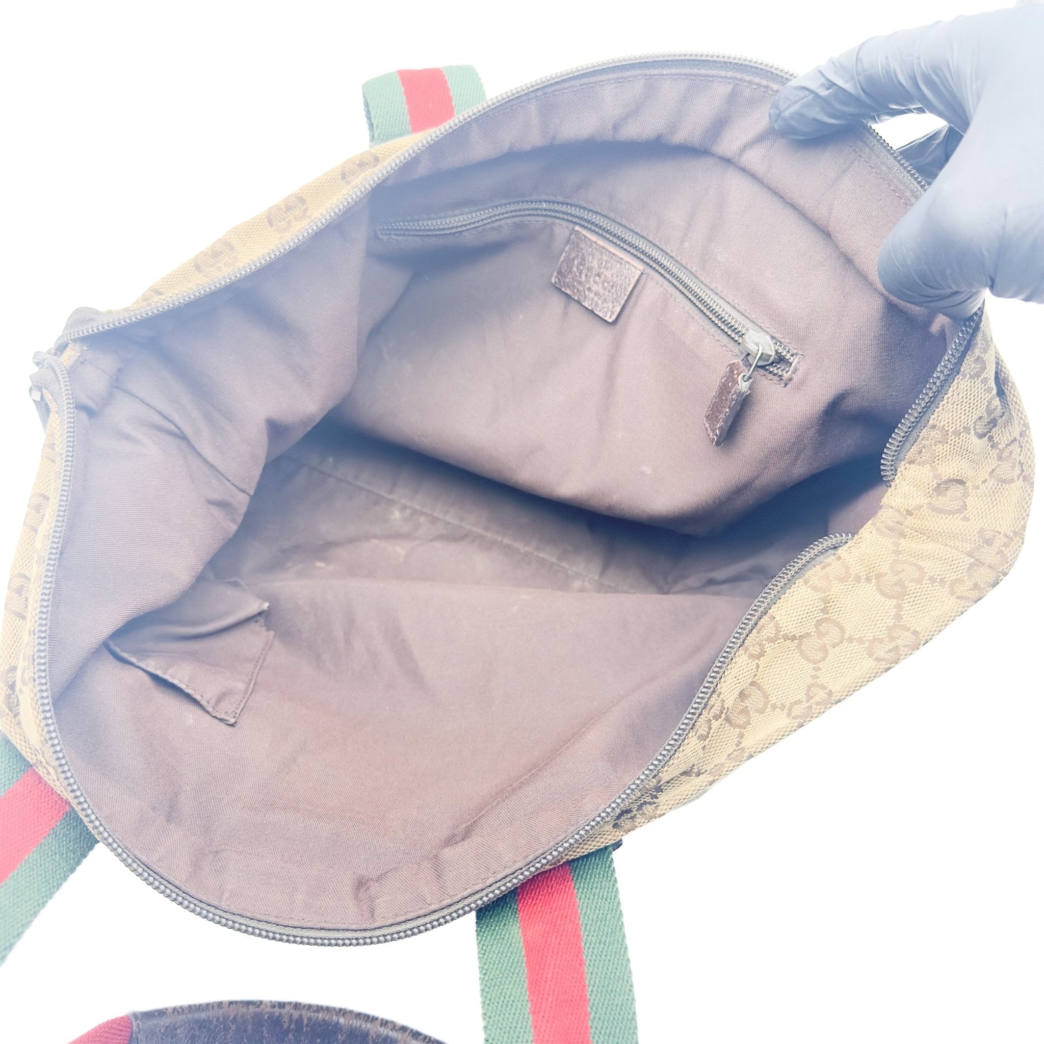 Web Sherry Line Tote Bag - Gucci - MISHMASH