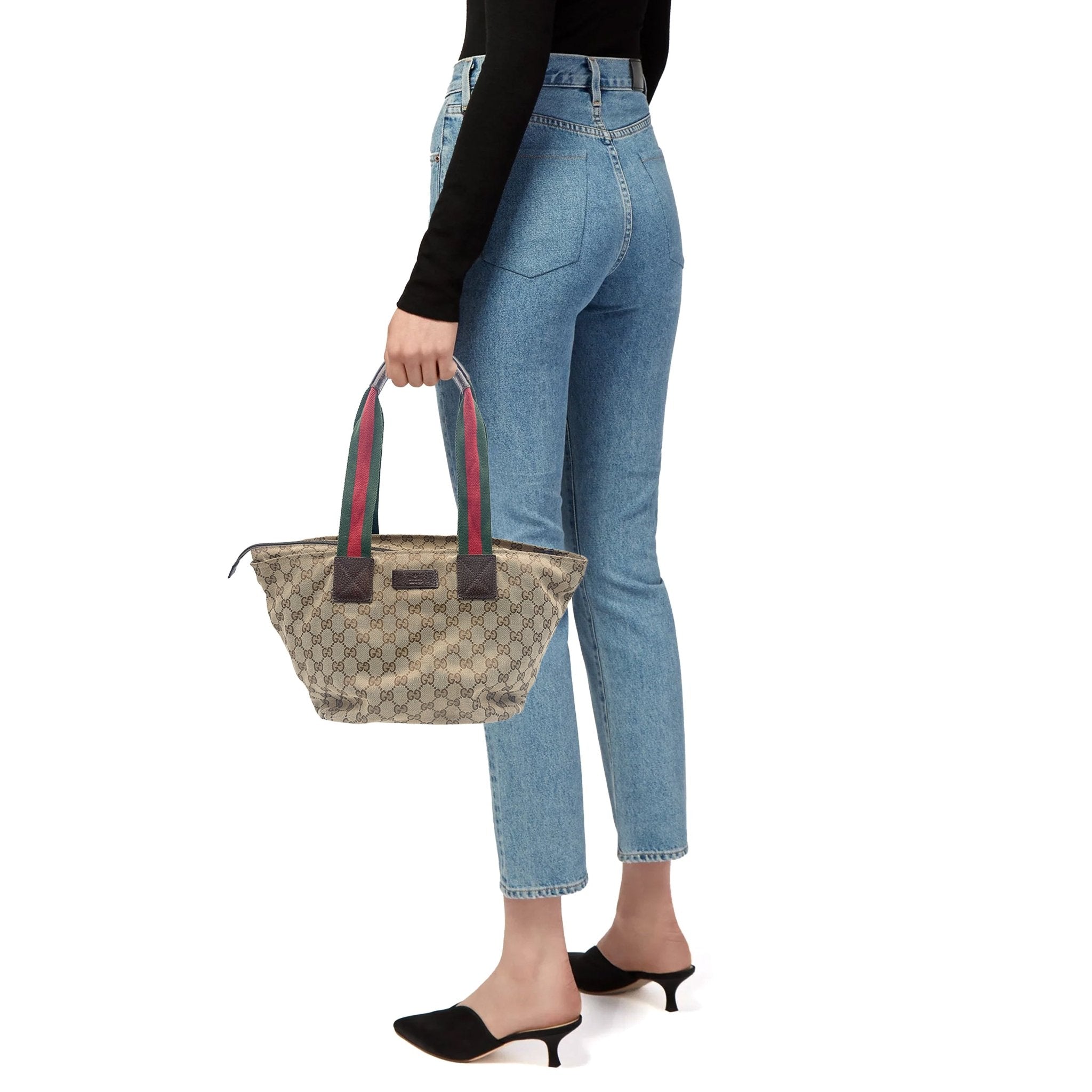 Web Sherry Line Tote Bag - Gucci - MISHMASH