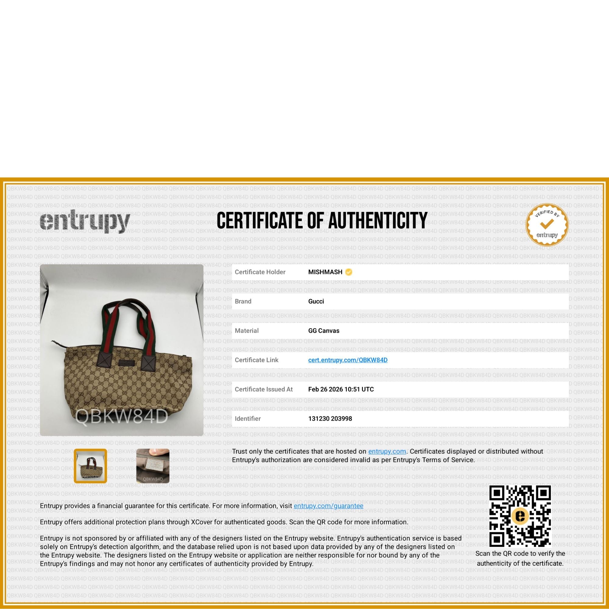 Web Sherry Line Tote Bag - Gucci - MISHMASH