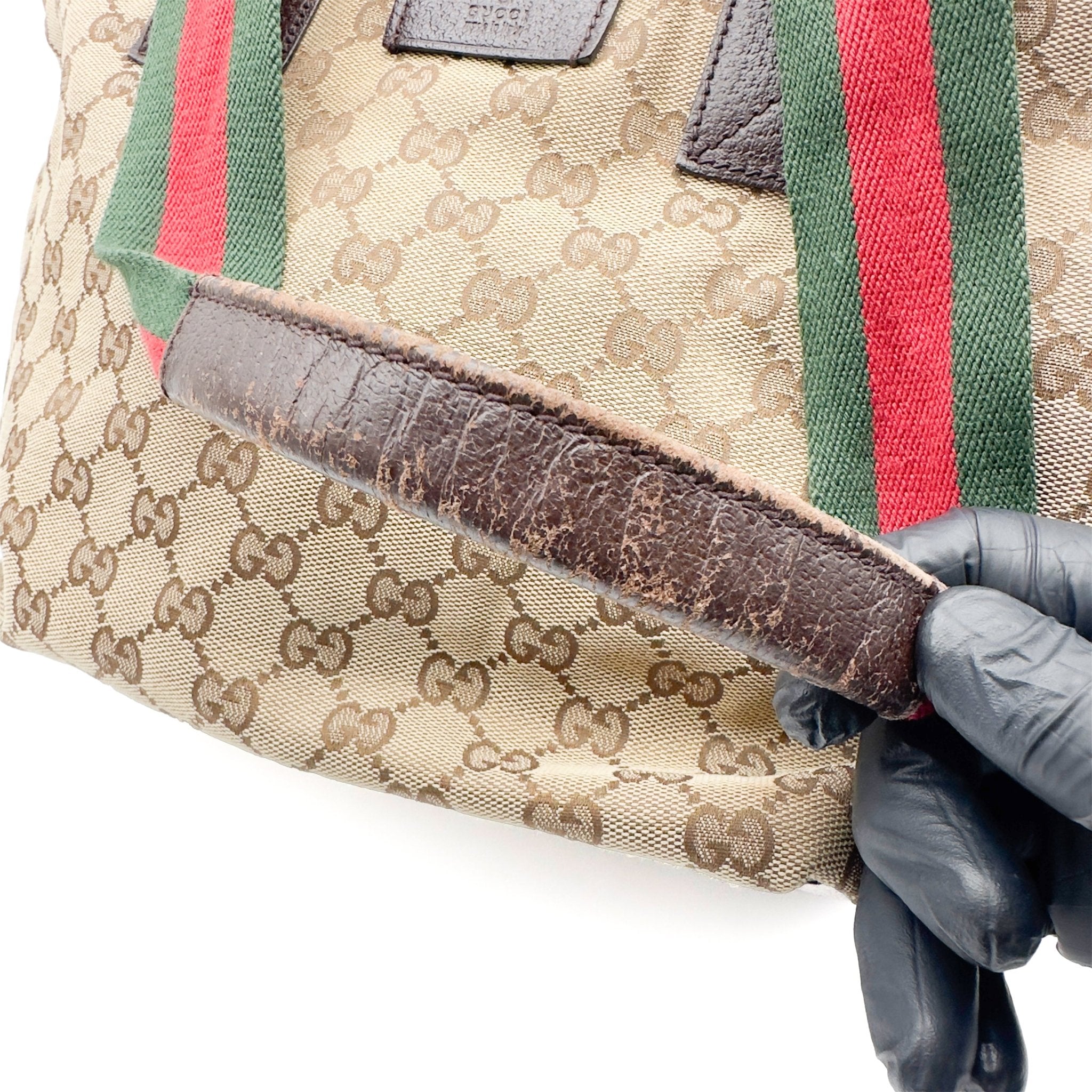 Web Sherry Line Tote Bag - Gucci - MISHMASH