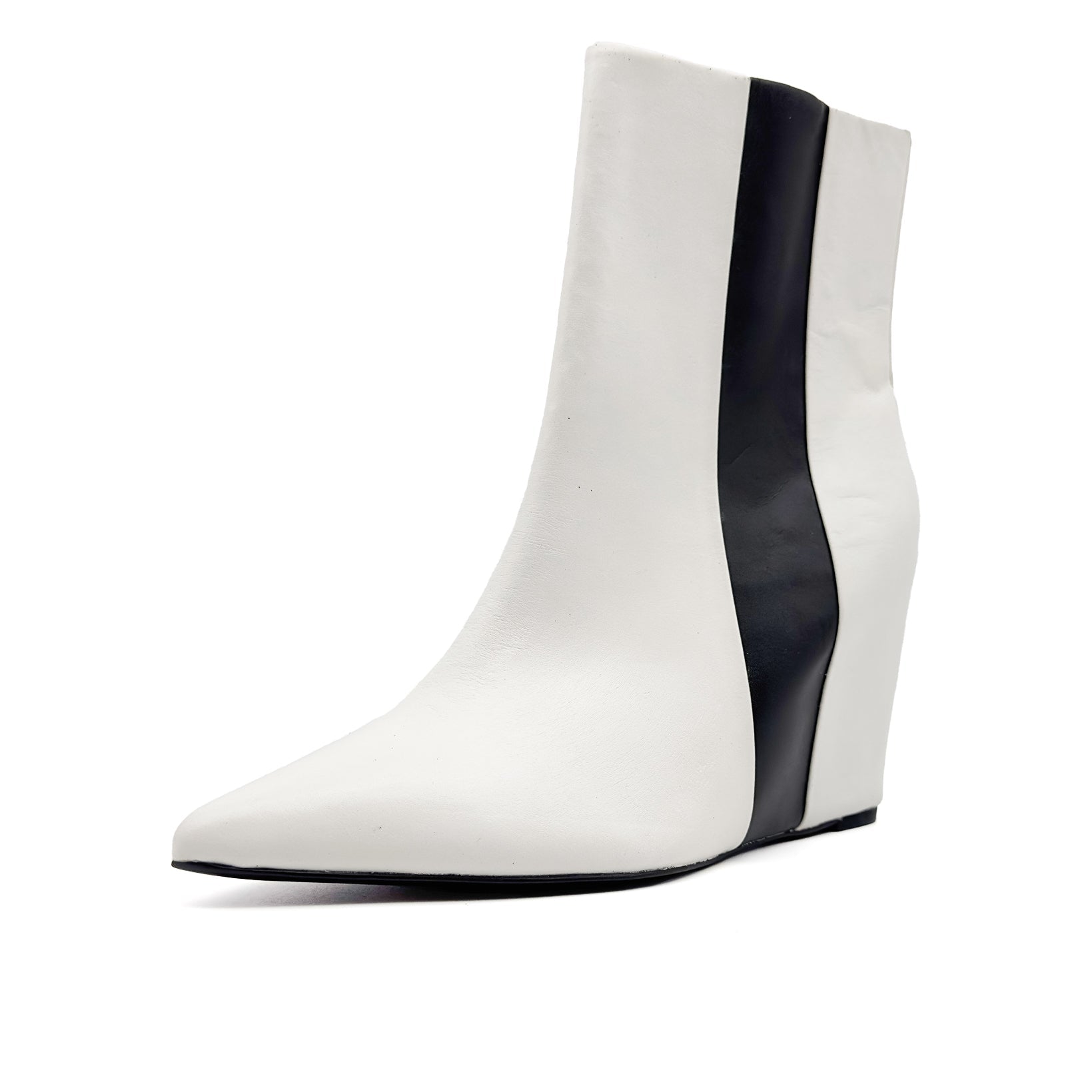 Yvania Stripe Wedge Bootie - Calvin Klein - MISHMASH