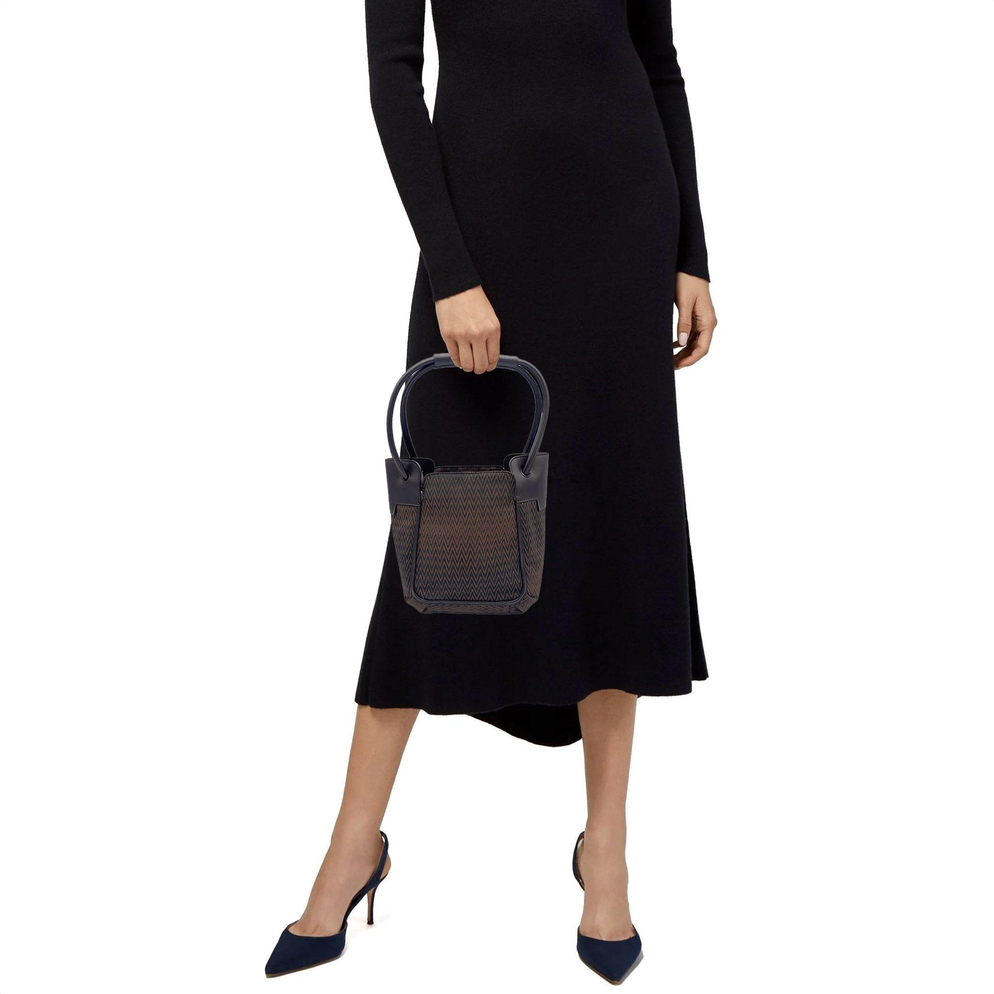 Zigzag Cloth Handbag - MISSONI - MISHMASH